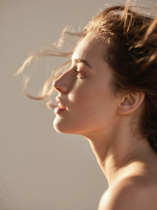 Serene Sunlit Profile