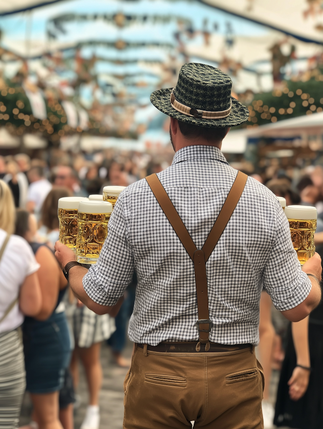 Man at Beer Festival