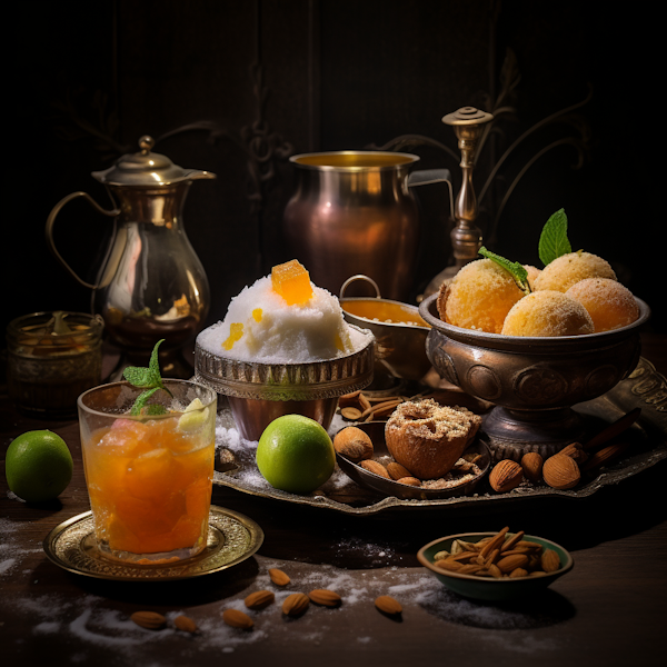 Vintage Vignette of Rustic Libations and Confections