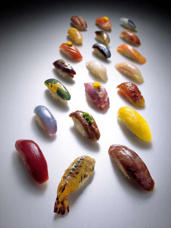 Elegant Sushi Display