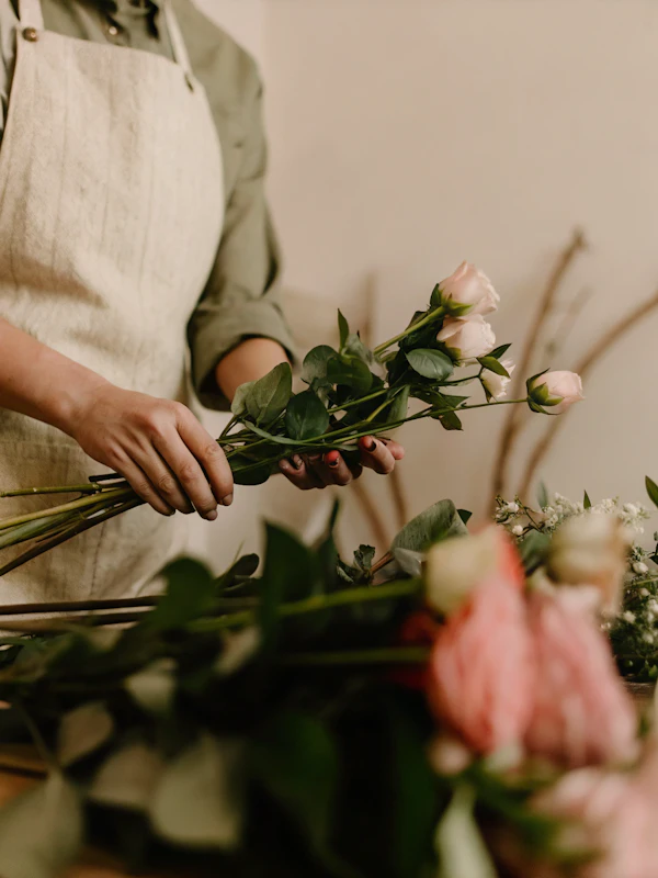 Floral Arrangement Scene