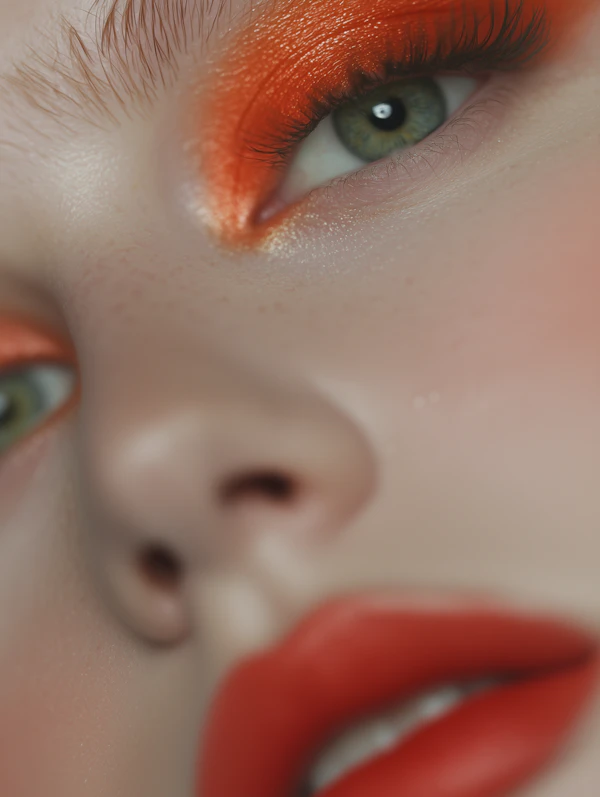 Vibrant Makeup Close-Up