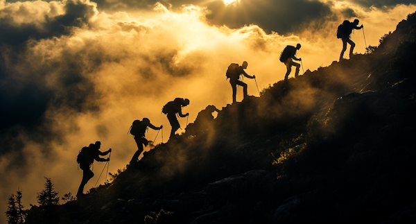 Sunset Mountain Ascent