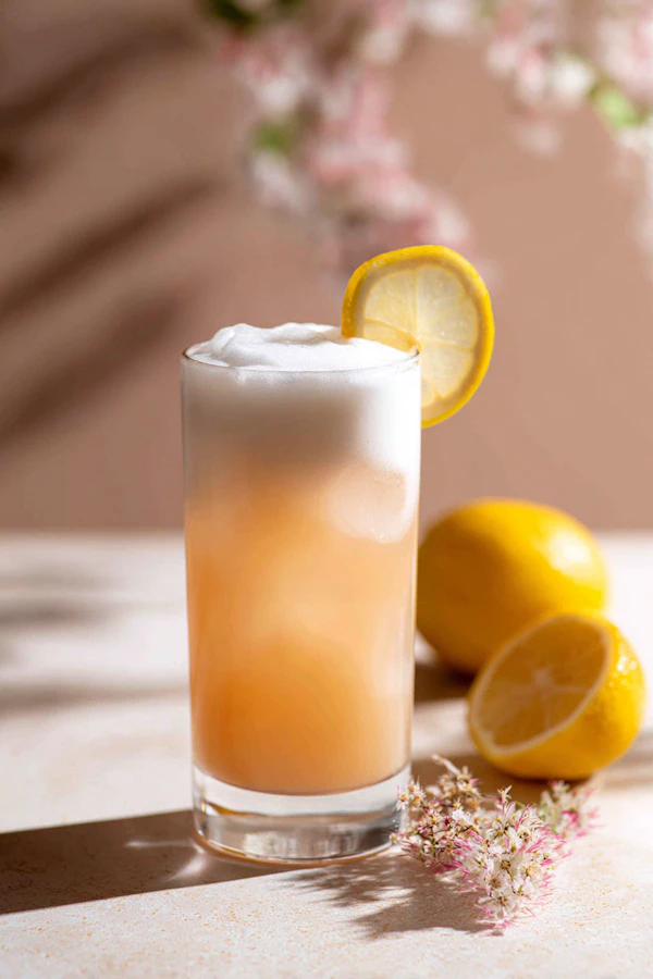 Lemonade with Flowers