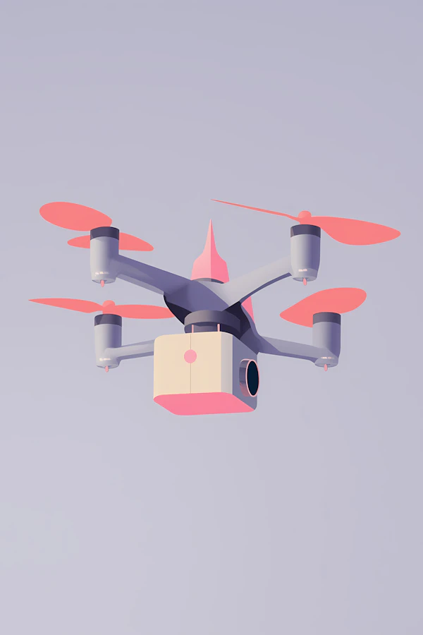 Modern Drone Illustration