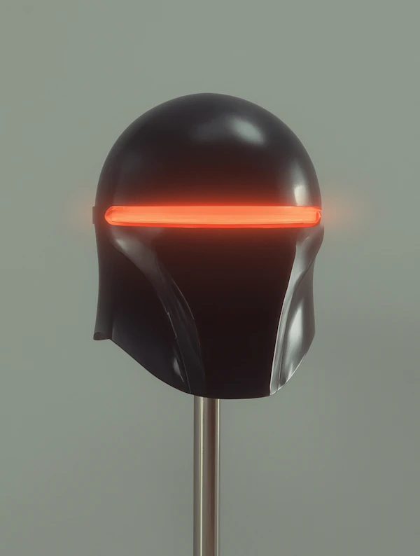 Futuristic Black Helmet