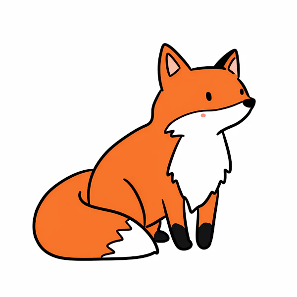 Cartoon Fox Illustration