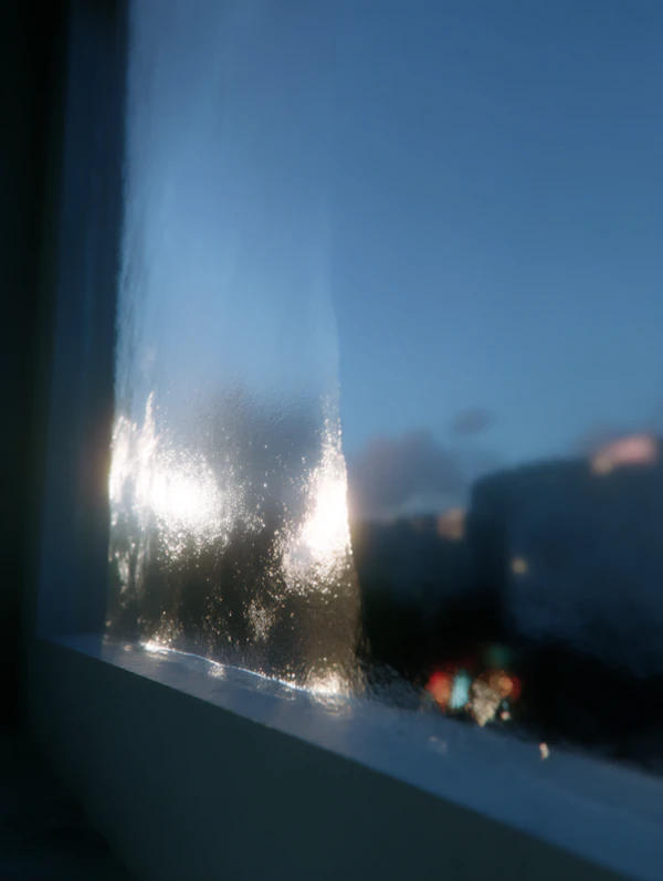 Frosted Window View