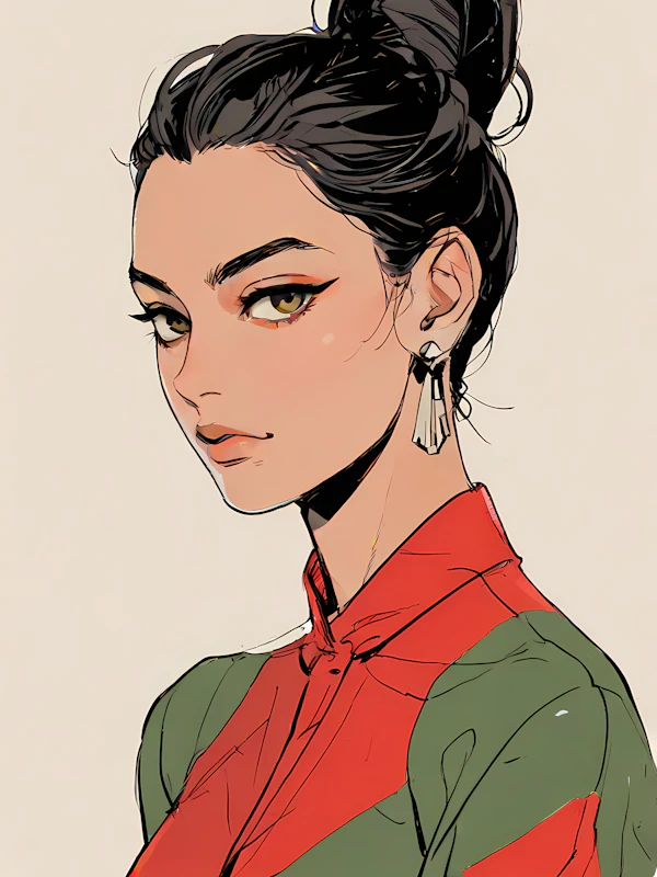 Stylized Woman Illustration