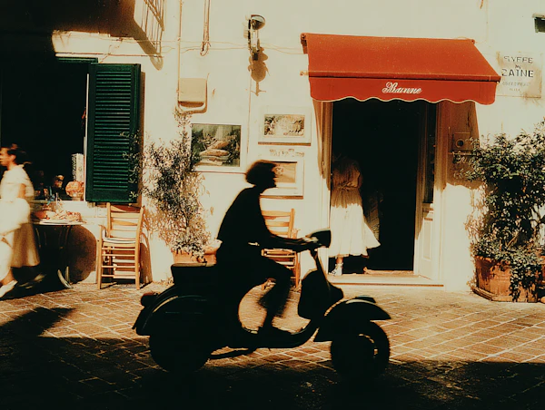 Golden Street Scene