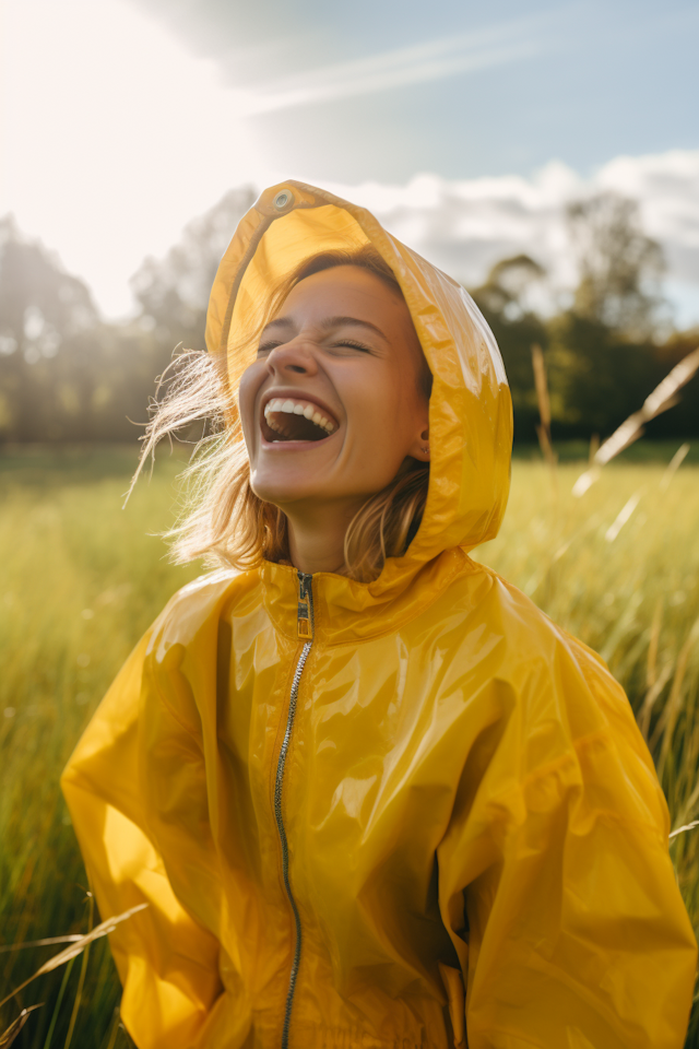 Sunlit Laughter in Yellow