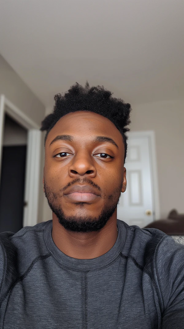 Portrait of a Contemplative Young Man