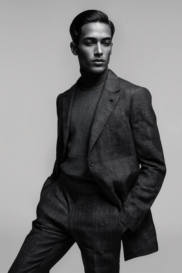 Elegant Monochrome Portrait