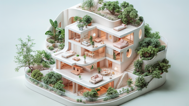 Eco-Friendly Architectural Model