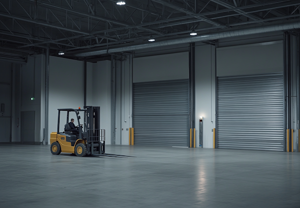 Industrial Warehouse Forklift Operation