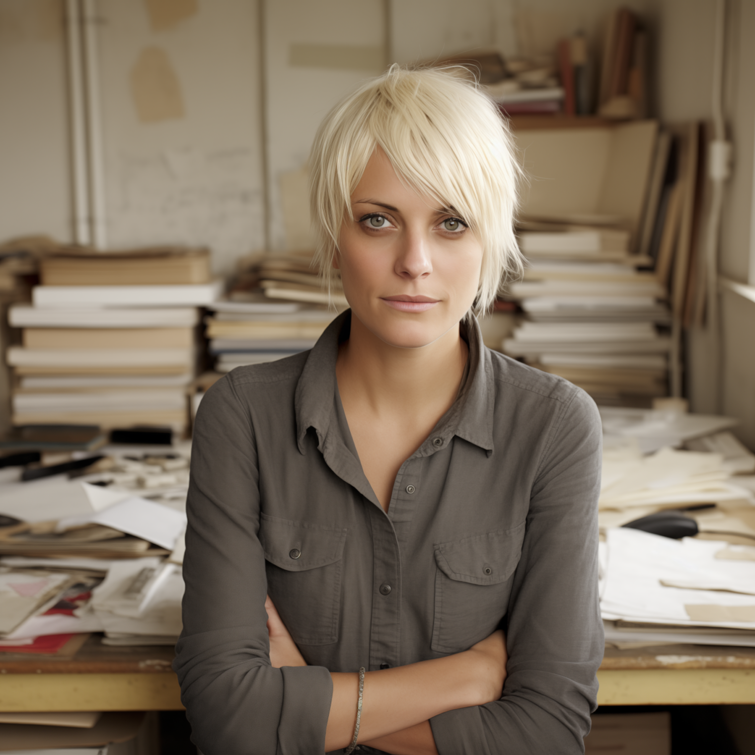 Confident Professional in Tranquil Office