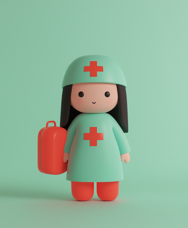 Stylized Nurse Illustration