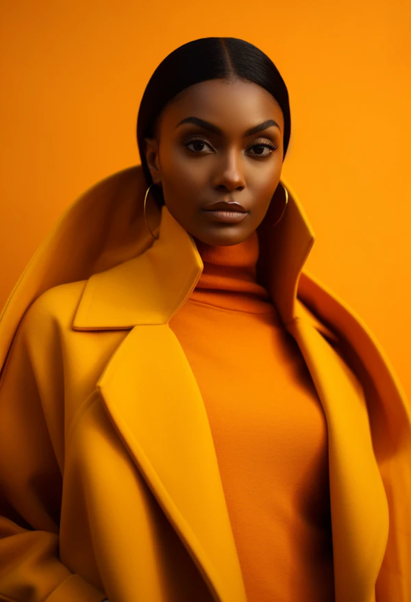 Orange Elegance Portrait