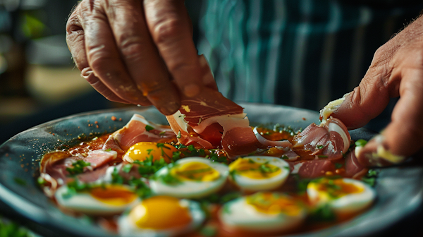 Expert Chef Preparing Gourmet Dish