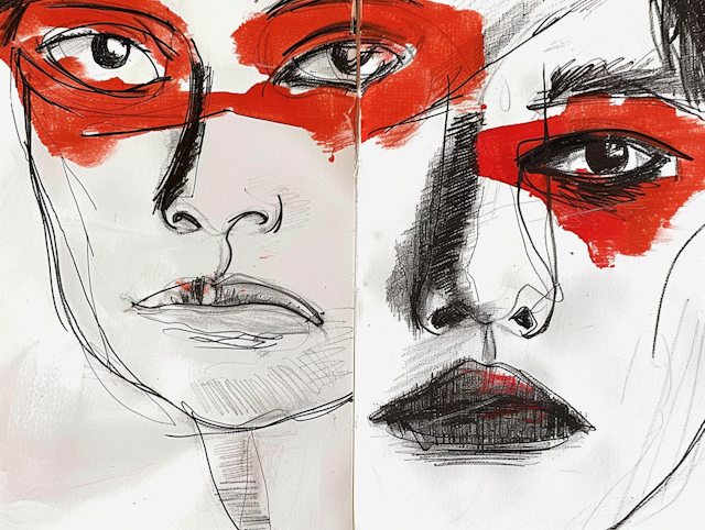 Abstract Faces Artwork
