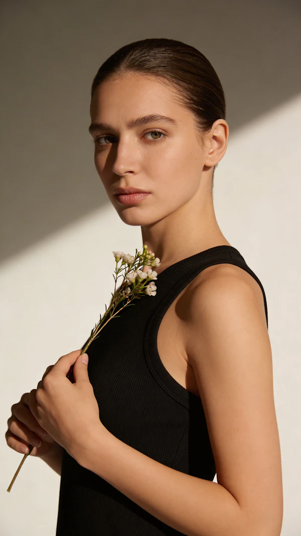 Portrait with Flowers