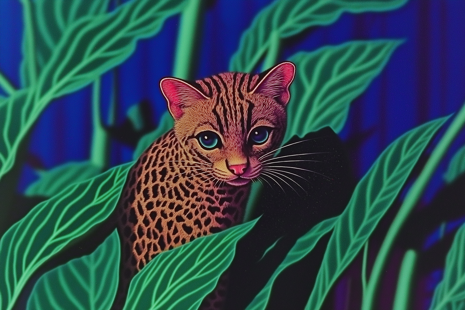 Vibrant Leopard Illustration