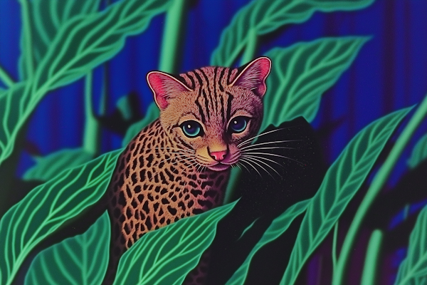 Vibrant Leopard Illustration