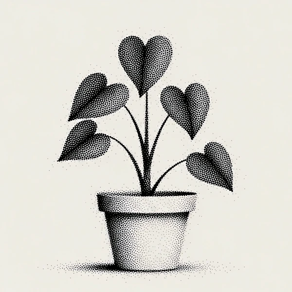 Stippled Plant Art