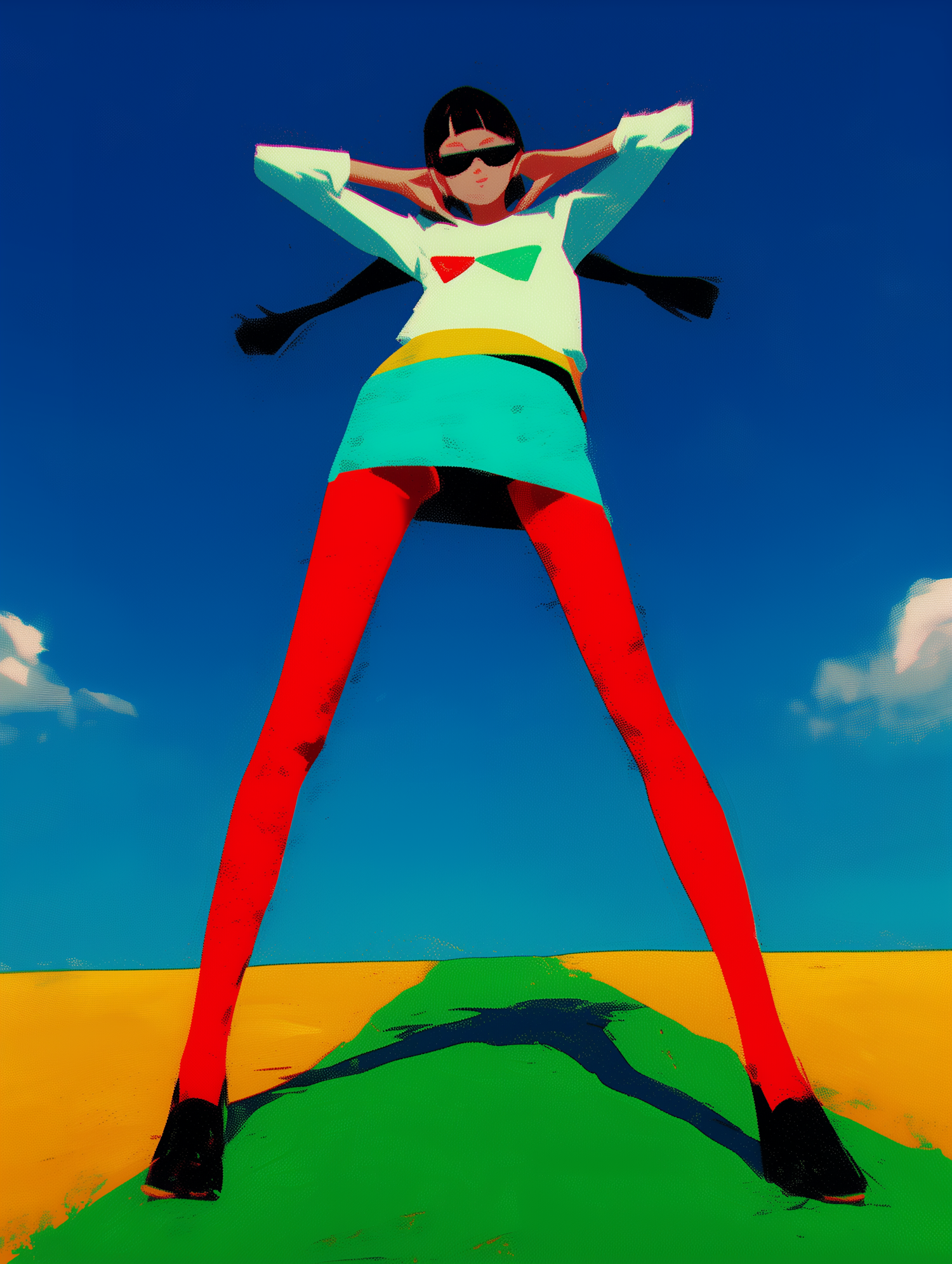 Stylized Figure in Dynamic Pose