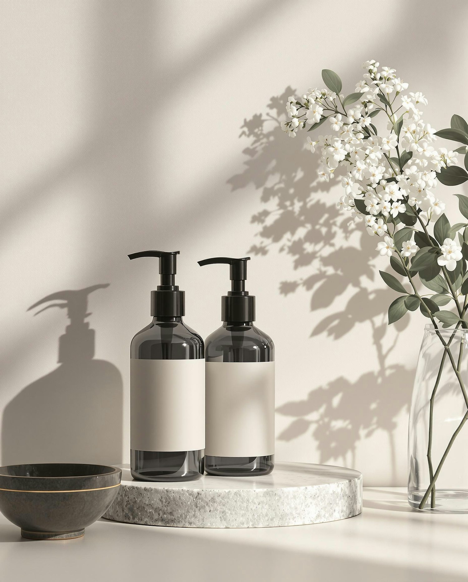 Minimalistic Bottle Scene