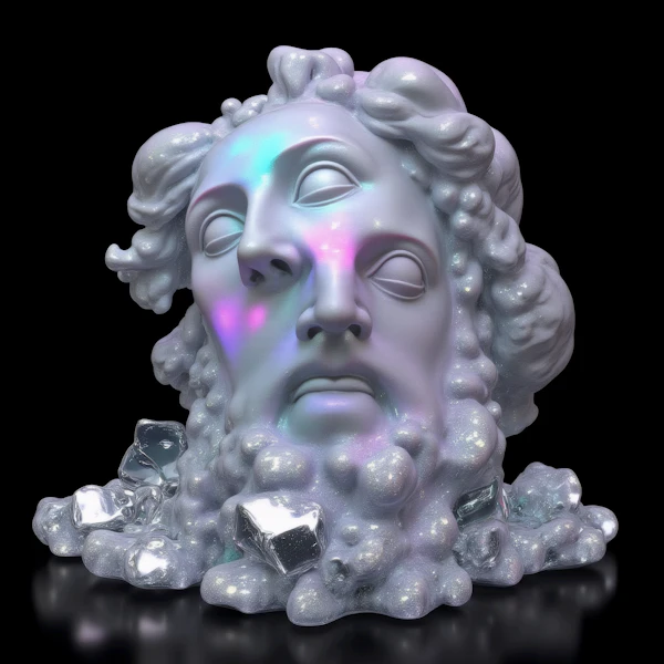 Surreal Melting Sculpture