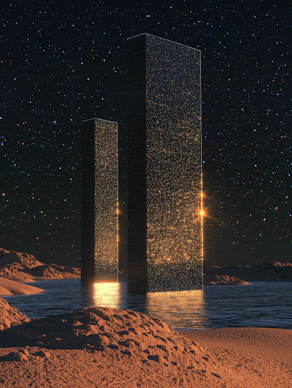 Surreal Night Landscape