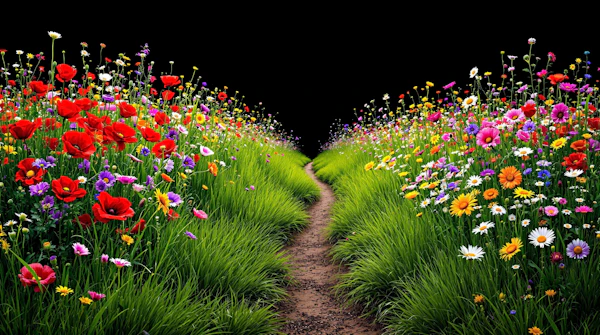 Vibrant Meadow Path