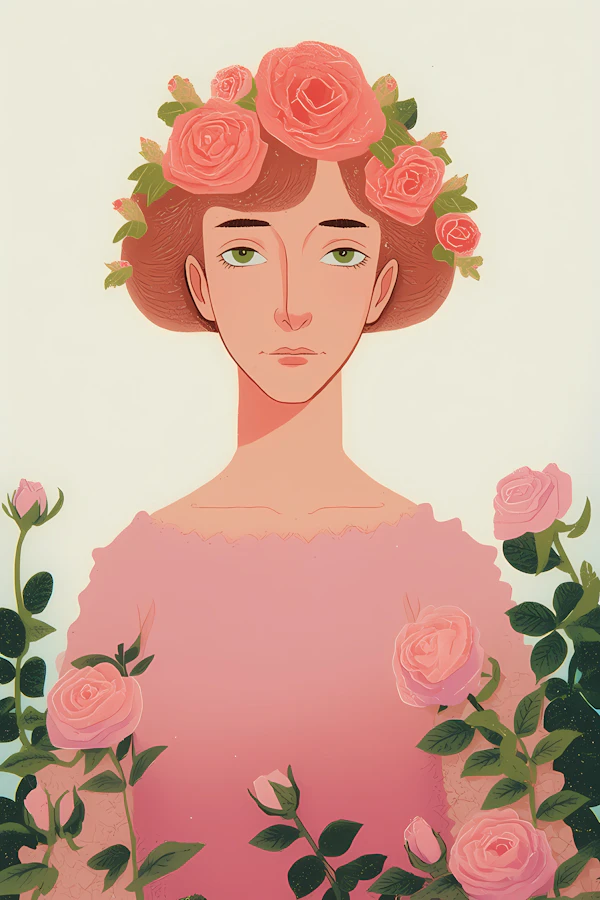 Floral Portrait Art