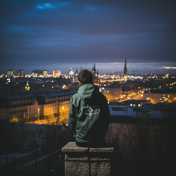 Twilight Contemplation Over the City
