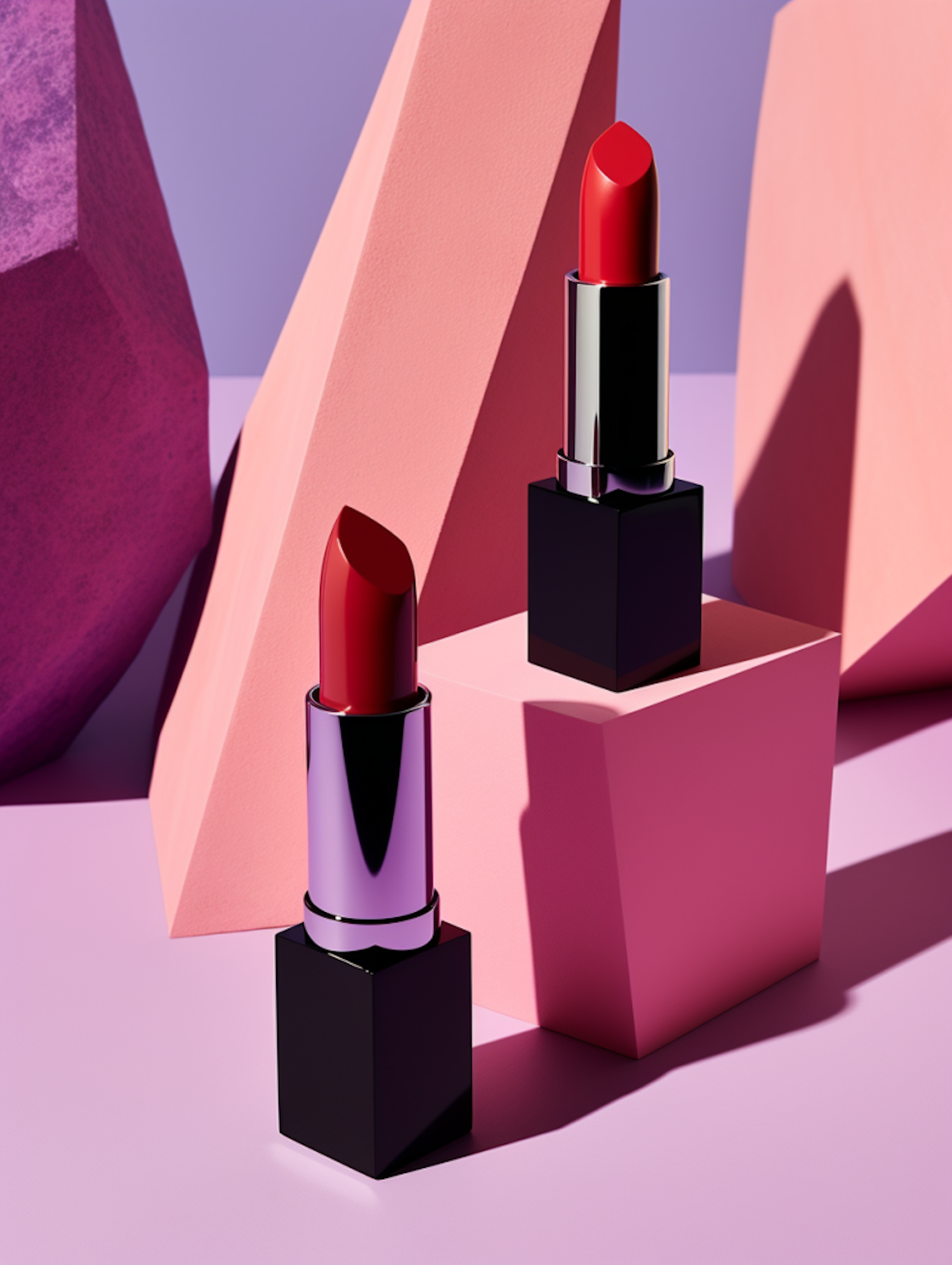 Elegant Geometry Lipstick Display