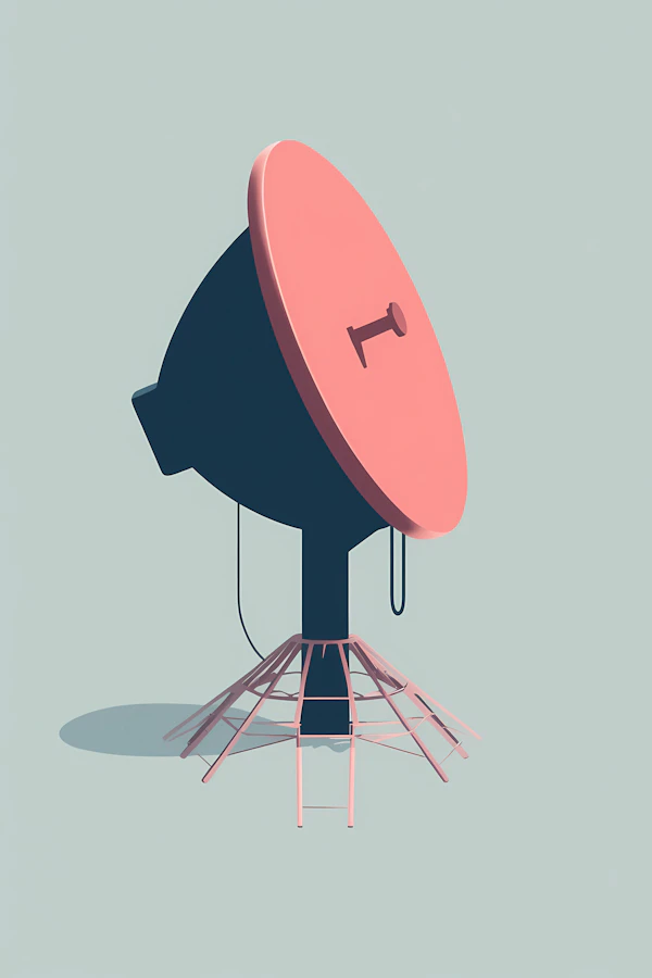 Stylized Satellite Dish