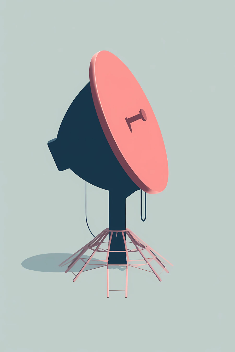Stylized Satellite Dish