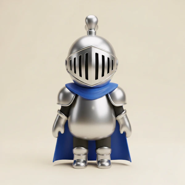 Cartoon Knight Render
