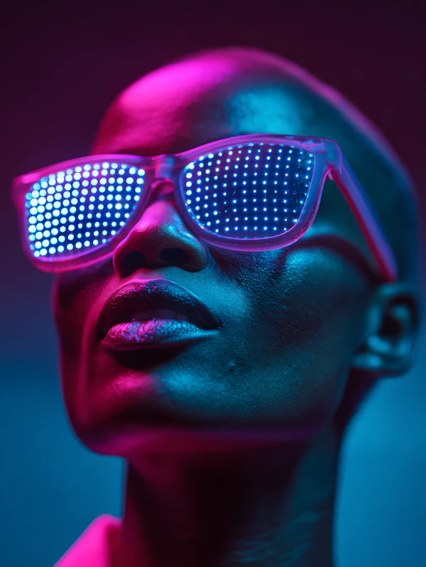 Futuristic LED Portrait
