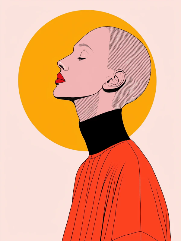 Stylized Profile Illustration