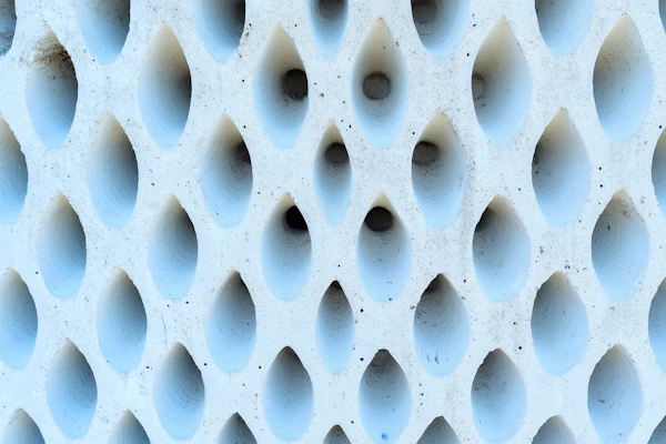 Textured Surface with Teardrop Pattern