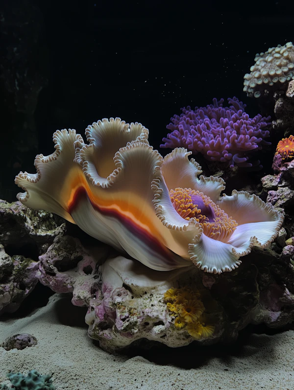 Colorful Underwater Clam