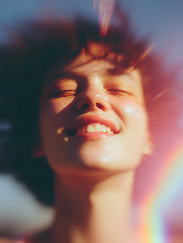 Sunlit Joyful Portrait