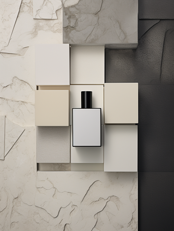 Modern Elegance: Geometric Minimalist Perfume