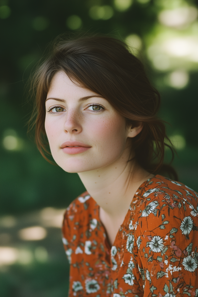 Serene Portrait of a Young Woman