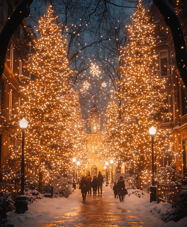 Festive Winter Scene