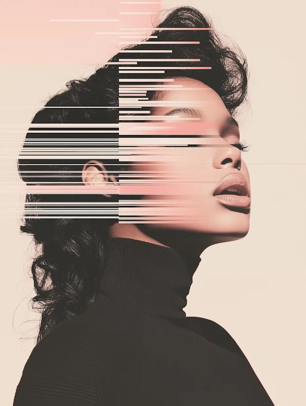 Stylized Glitch Portrait