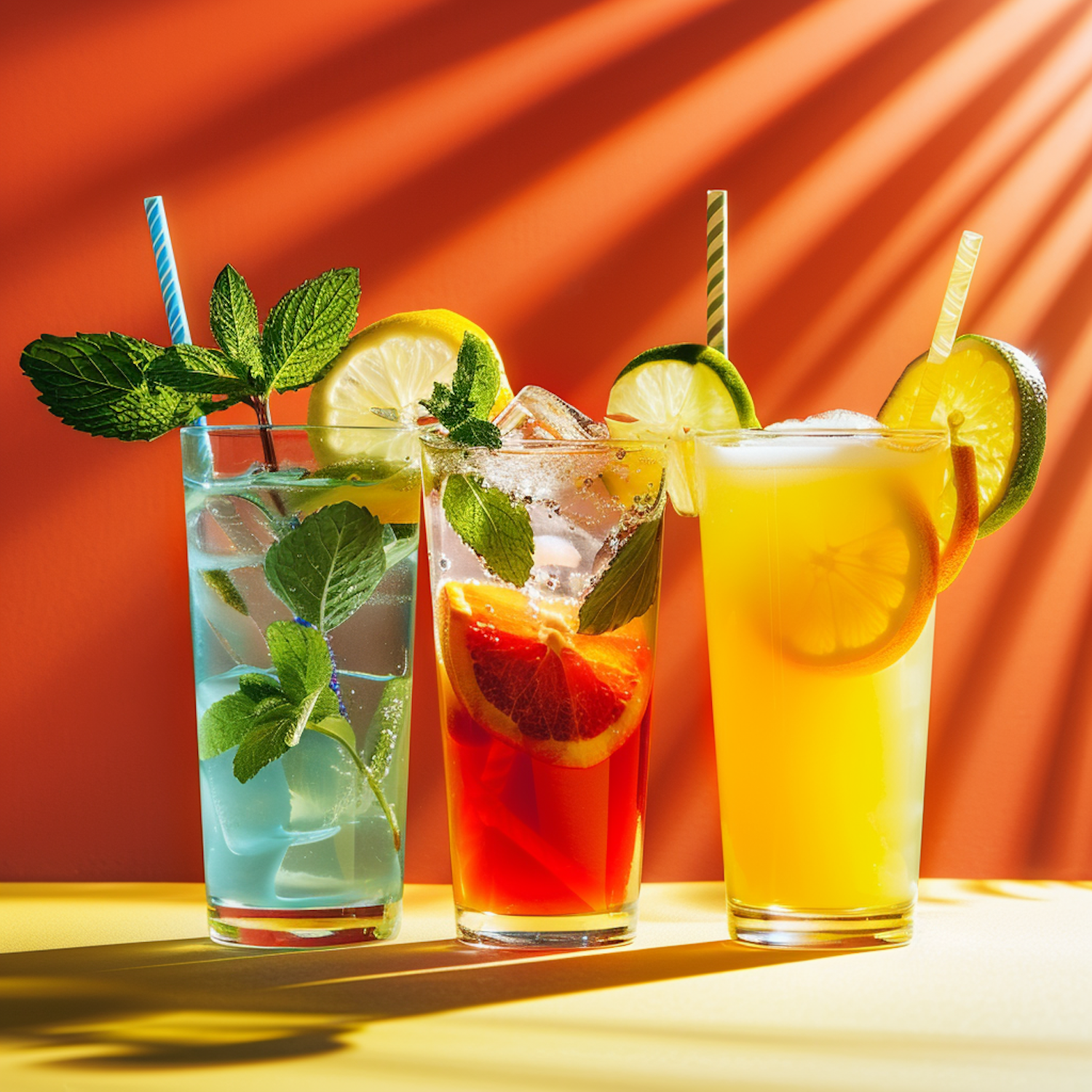 Colorful Summer Drinks