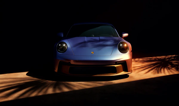 Sleek Porsche 911 Sports Car